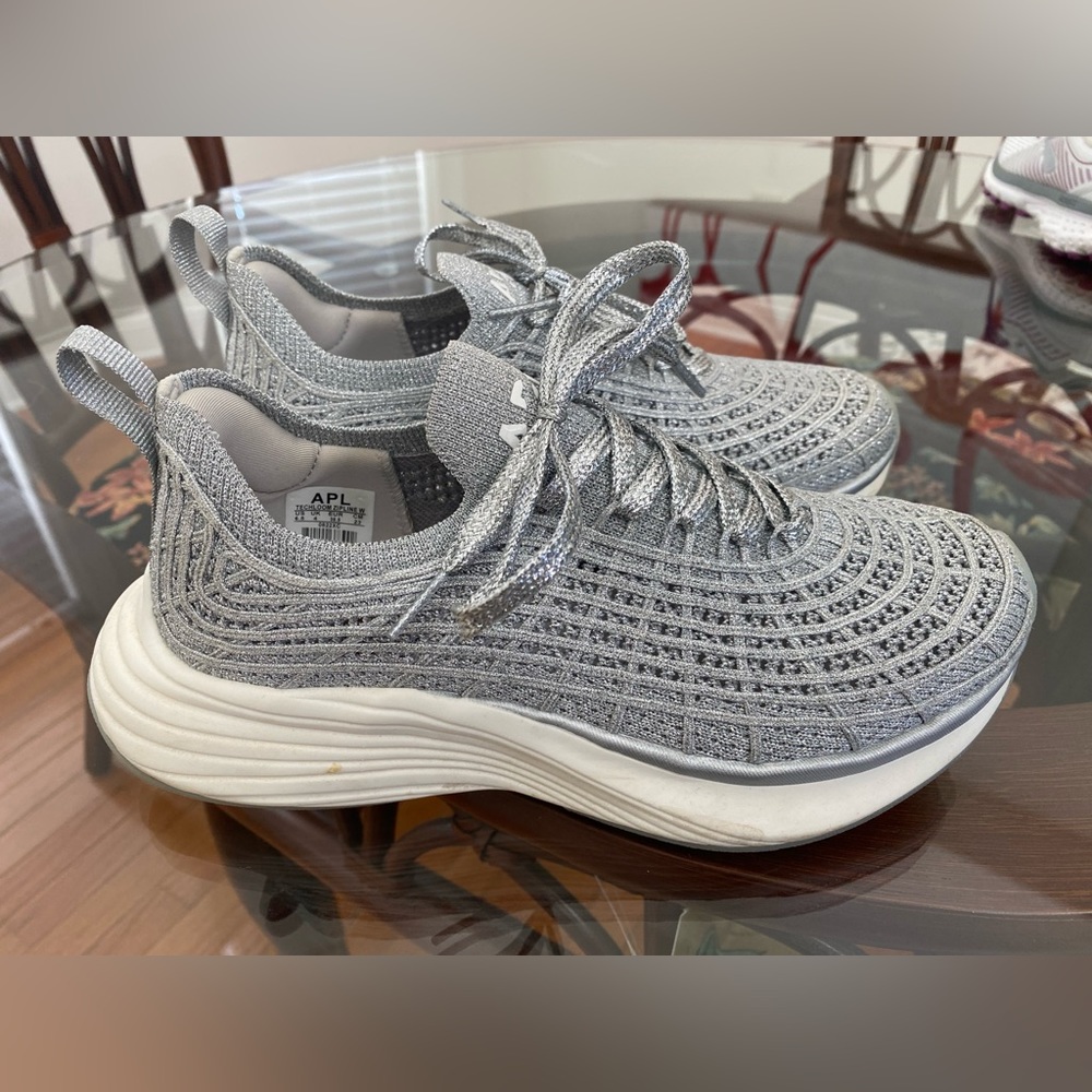 APL Techline silver metallic shoes